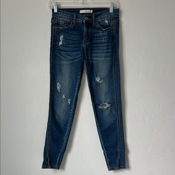 KanCan Estilo Distressed Jeans Medium Wash Size 26‎ - Picture 1 of 4